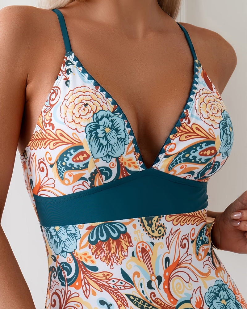 Een Stuk V-Hals Halter