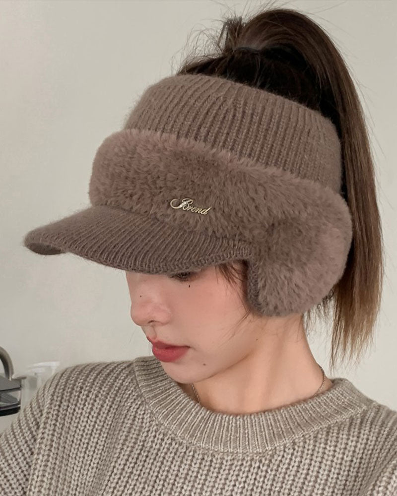 Trendy Gebreide Warme Muts