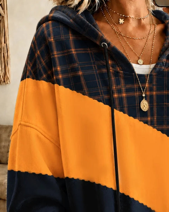 Hoodie Met Capuchon Contrast Relaxed