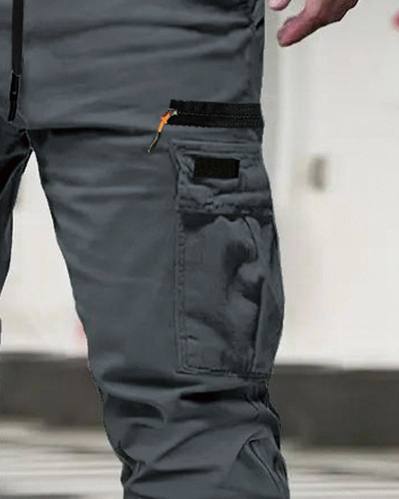 Heren Broek Elastische Manchet Effen Ontspannen