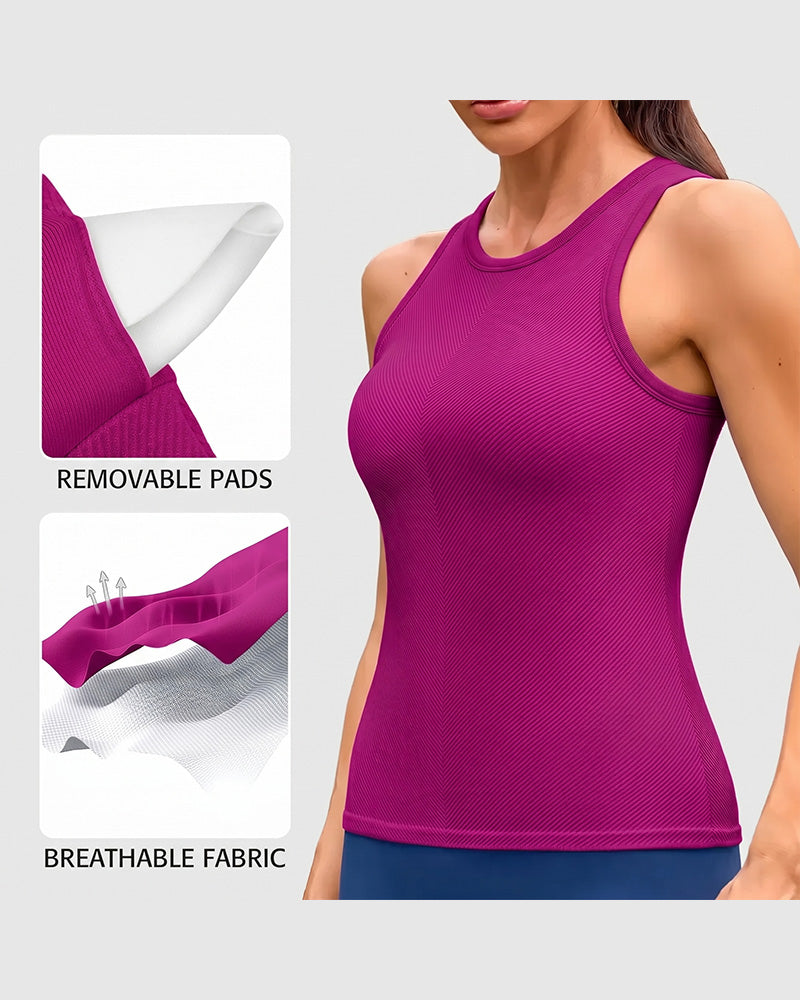 Sportieve Tanktop Met Ingebouwde Bh