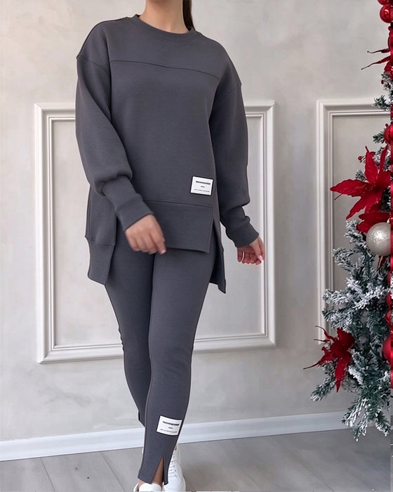 Set Bedrukt Sweatshirt En Joggingbroek