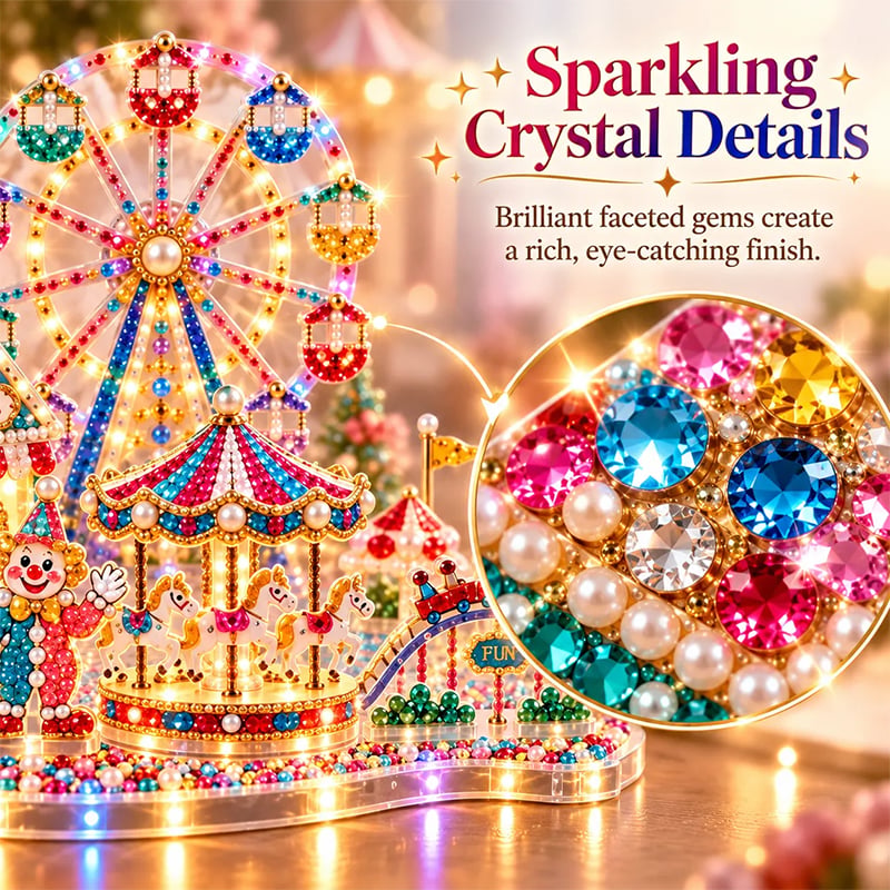 3D LED Kerst Diamantkunst DIY Kit