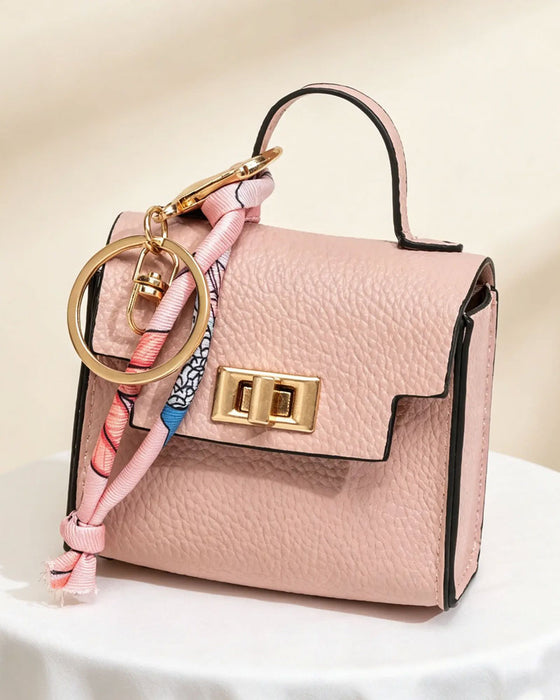 Sleutelhanger Mini Vierkante Tas Pendant