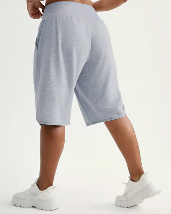Hoog Taille Wijde Pijpen Shorts