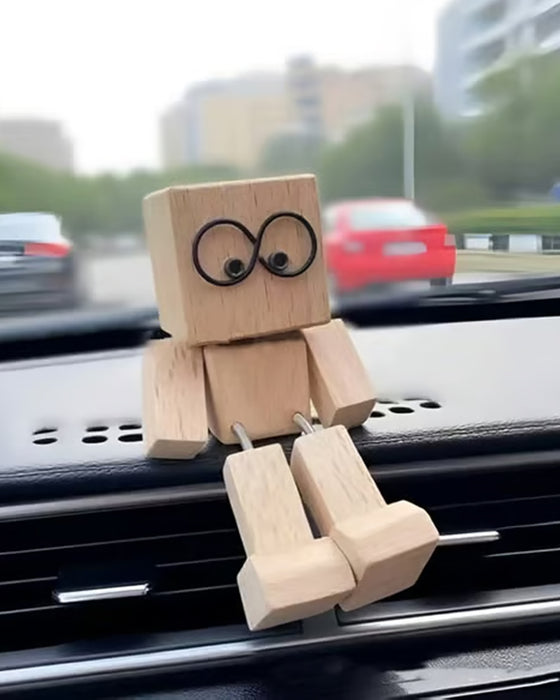 Houten Figuur Charmant Wiebelende Beentjes Klein