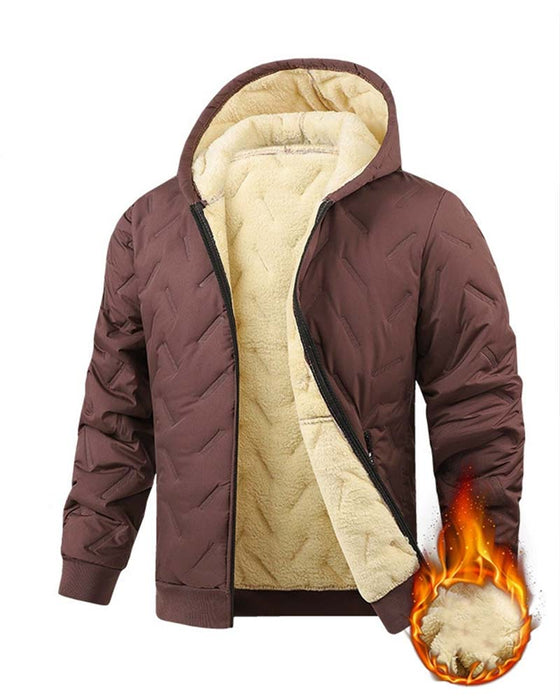 Jas Met Capuchon Fleece Gevoerd