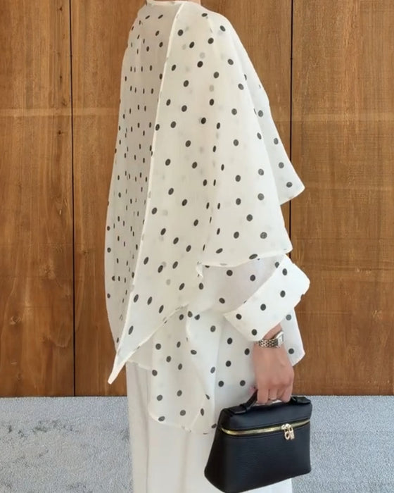 Blouse Polka Dot Onregelmatig
