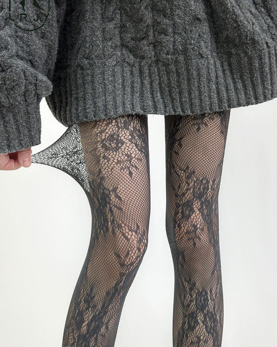 Nieuwe Sexy Bloemen Slimme Kousen