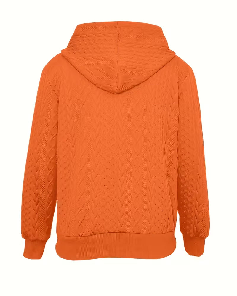 Jas Met Capuchon Jacquard Trui