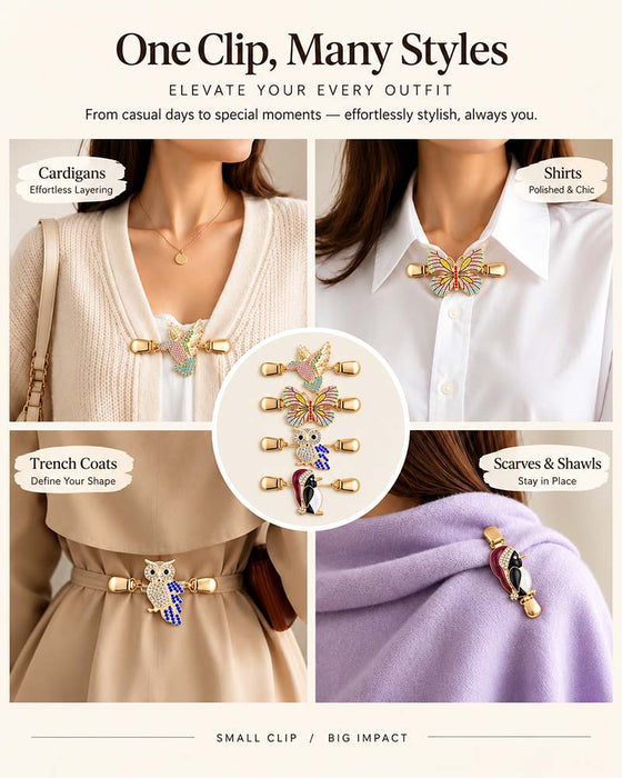 📿Meerdoel Tailklem | Bevestiging Voor Cardigan & Sjaal💎