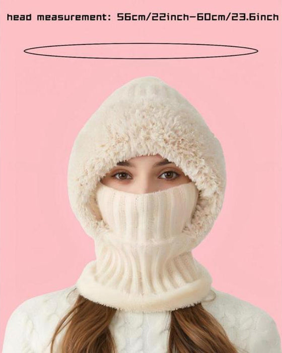 Women's Solid Color Pom Pom Decor Beanie Hat