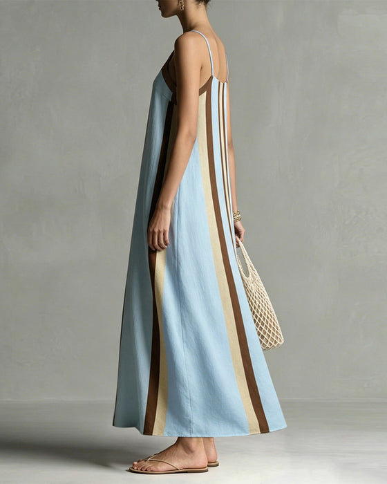 Casual Gestreepte Cami Jurk