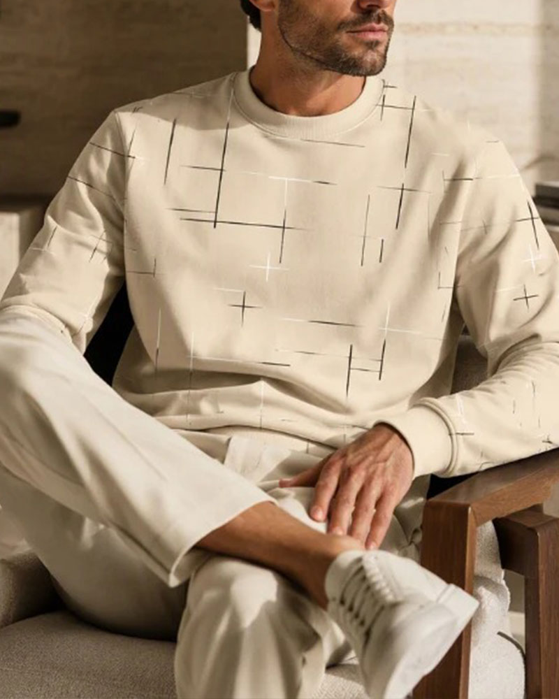 Sweatshirt Heren Casual Lijn