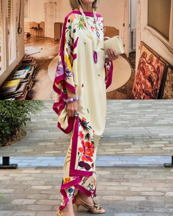 Jurk Off-Shoulder Contrast Los Vakantie