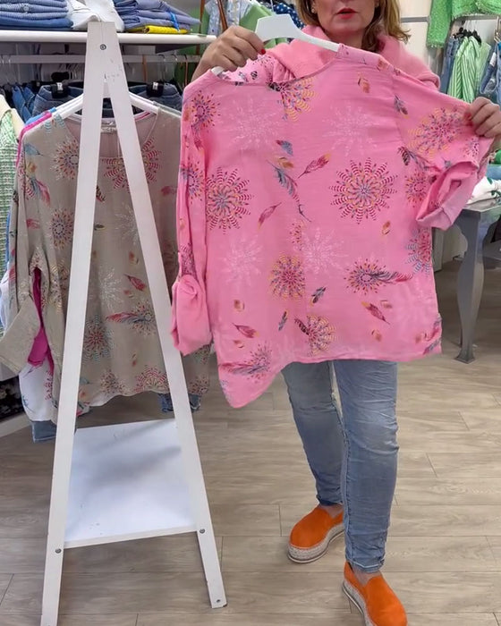 T-Shirt Lange Mouwen Gedrukt