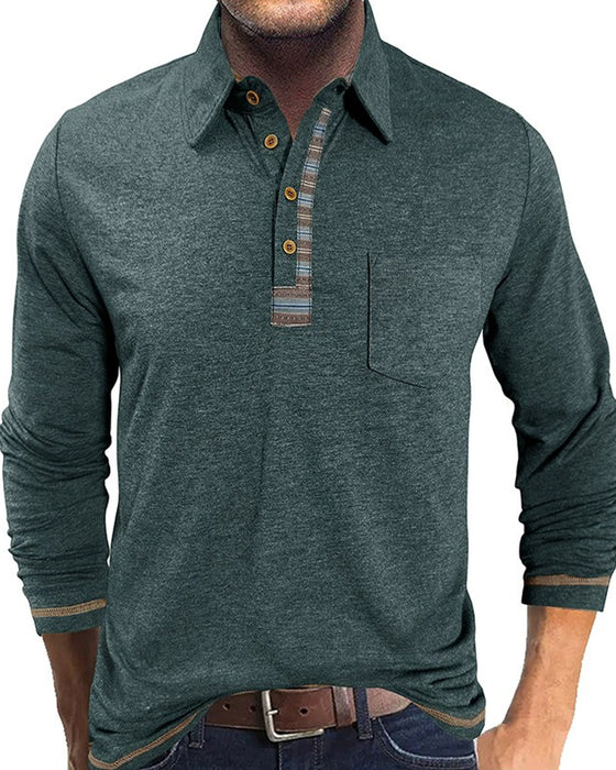 Blouse Heren Knoop Reverse Polo