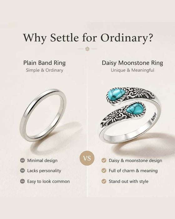 Madeliefjespatroon Ring