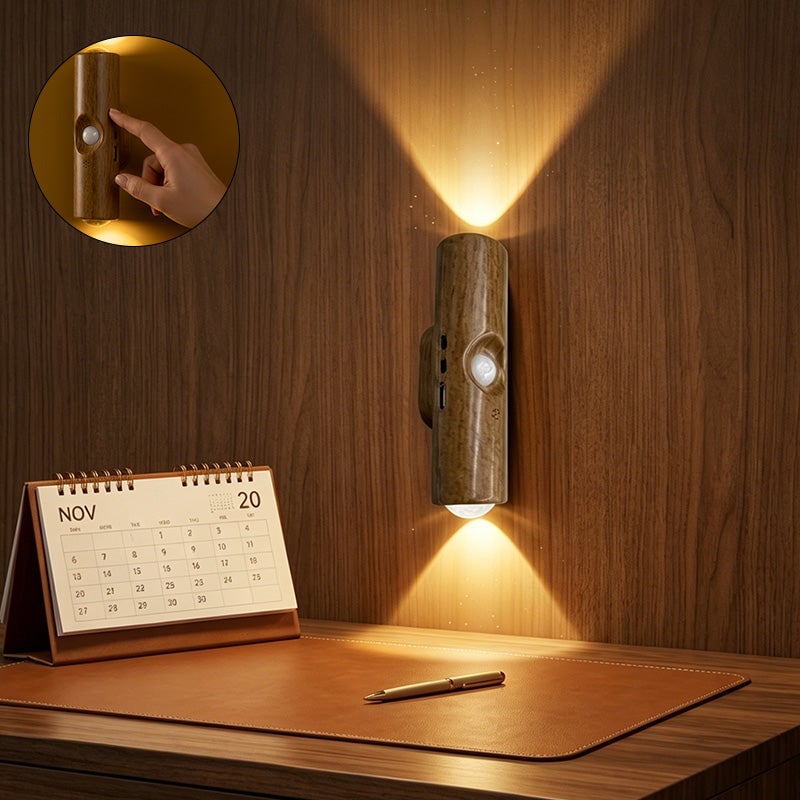 Dubbele Kop Kattenoog Sensor Wandlamp