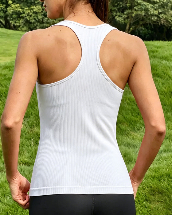 Tank Top Racerback Band Ingebouwde Bh