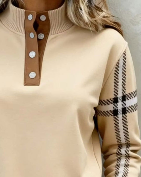 Sweatshirt Coltrui Knoop Gestreept Lange Mouw