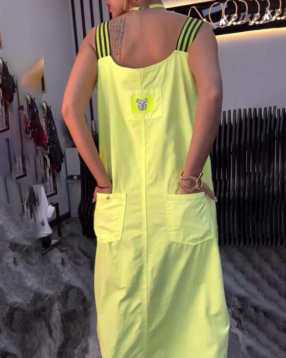 Jurk Gesplitste Schouderbanden Los