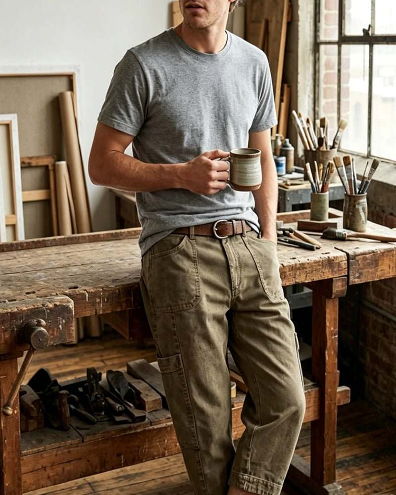 Broek Vintage Design Casual