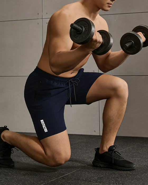 Heren Shorts Snel Drogend Ritszak Sportief