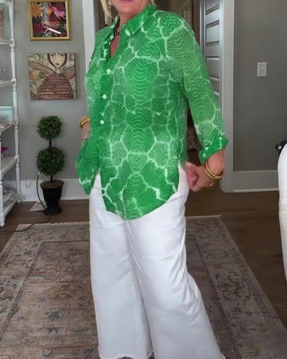 Blouse Met Knopjes En Getextureerd Kenmerken