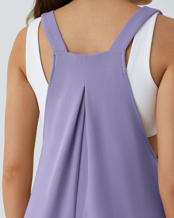 Jumpsuit Effen Kleur Geplooid