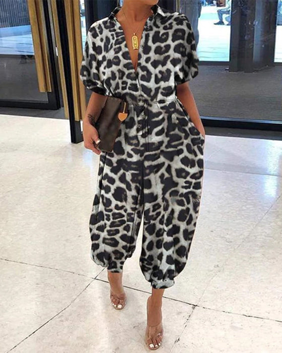 Vintage veelkleurige jumpsuit