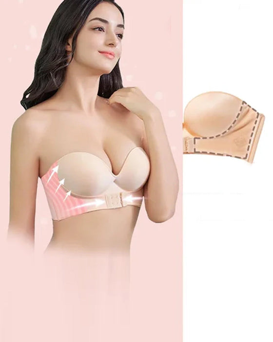 Strapless bh met gesp aan de voorkant