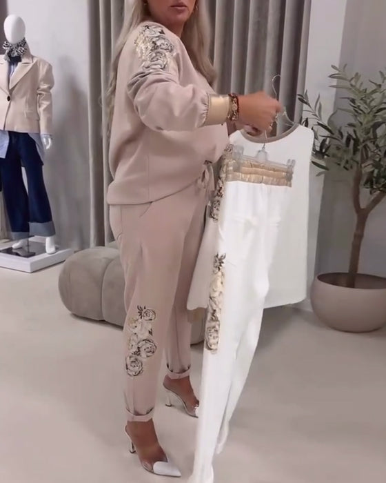 Pak Lange Mouwen V-hals Casual Trui