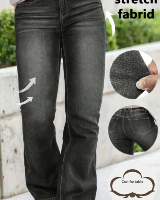 Jeans Casual Stretch Rechte Pijp