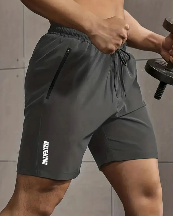 Heren Shorts Snel Drogend Ritszak Sportief