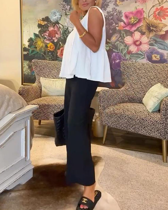 Veelzijdige Camisole met Elegante Rimpels