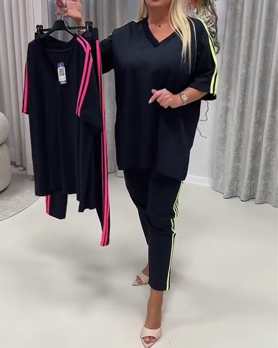Set Zijstreep Casual