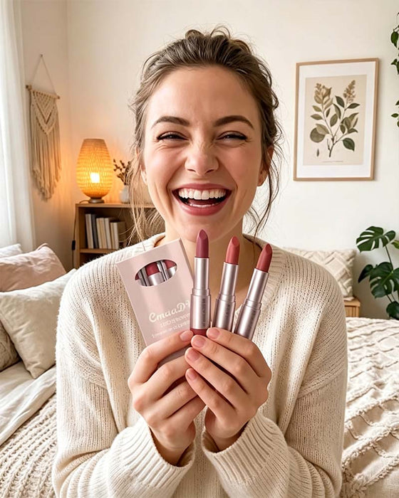 Set 2-In-1 Dubbelzijdige Lippenstift En Lipgloss