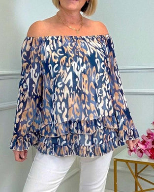 Blouse Lange Mouw Bedrukt