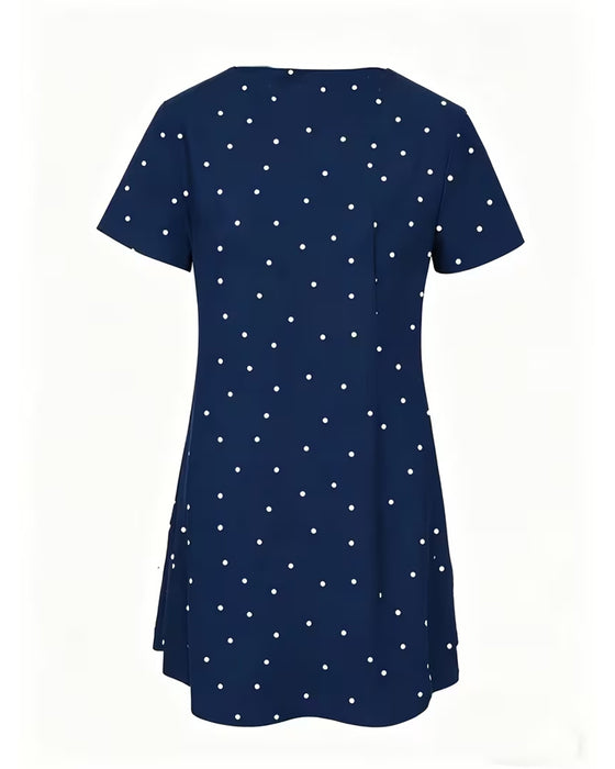 Blouse Polka Dot A-Lijn Korte Mouw