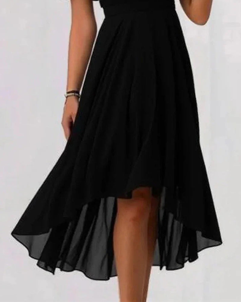 Jurk Mesh Patchwork Onregelmatig