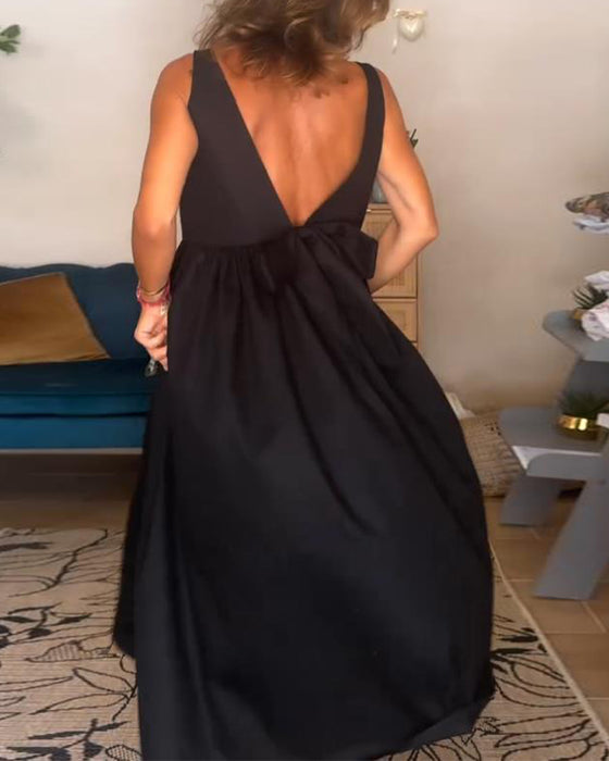 Rugloze Jurk Met Boog