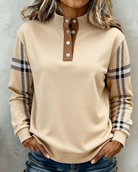 Sweatshirt Coltrui Knoop Gestreept Lange Mouw