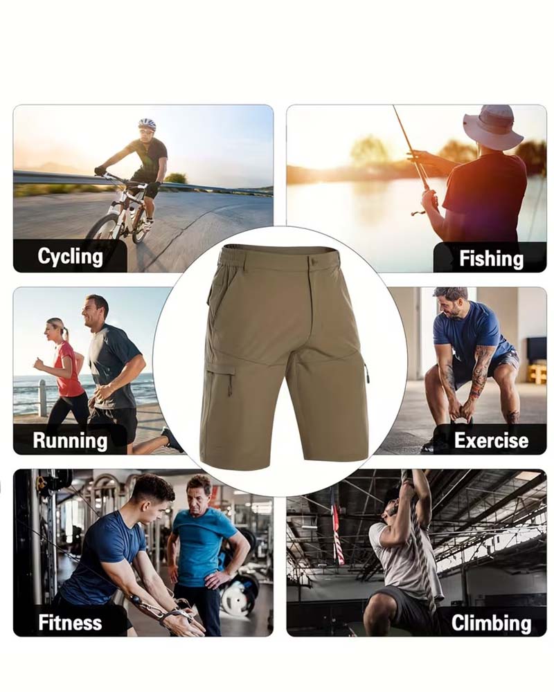 Heren Shorts Casual Effen Kleur