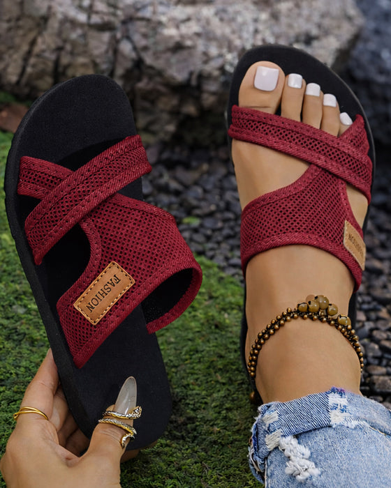 Sandalen Minimalistisch Mesh Instap Mode Glijden