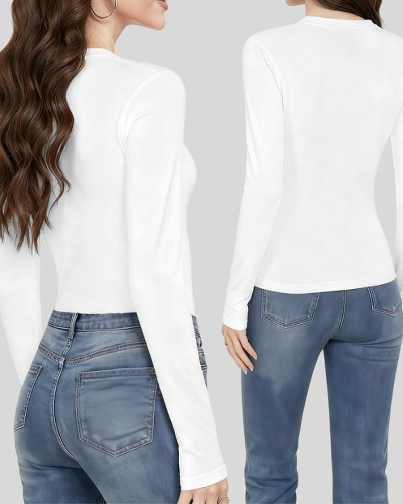 Langmouwige Overhemden Met Fleecevoering