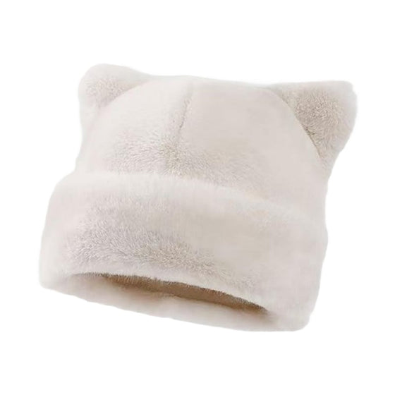 Hoed Luipaardprint Pluche Kattenoor
