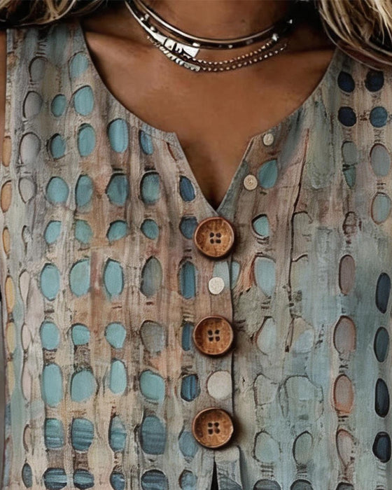 Tank Tops Polka Dot Print Mouwloos