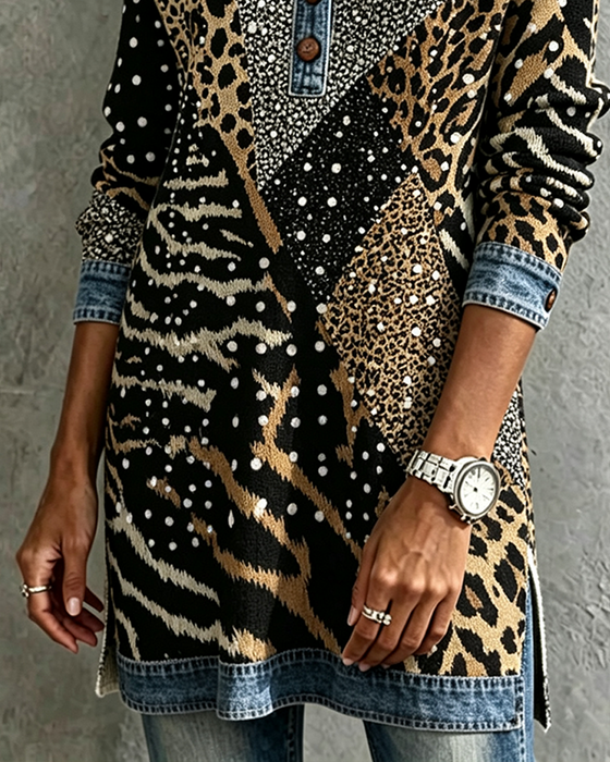 Jurk Luipaard Dier Casual