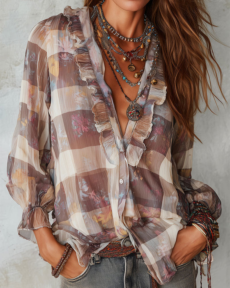 Shirt Ruit Ruffle Ontwerp